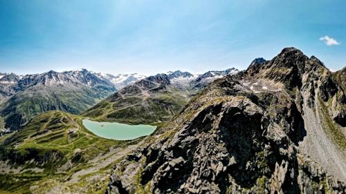 Aerial Photo of Rifflsee in Tyrol